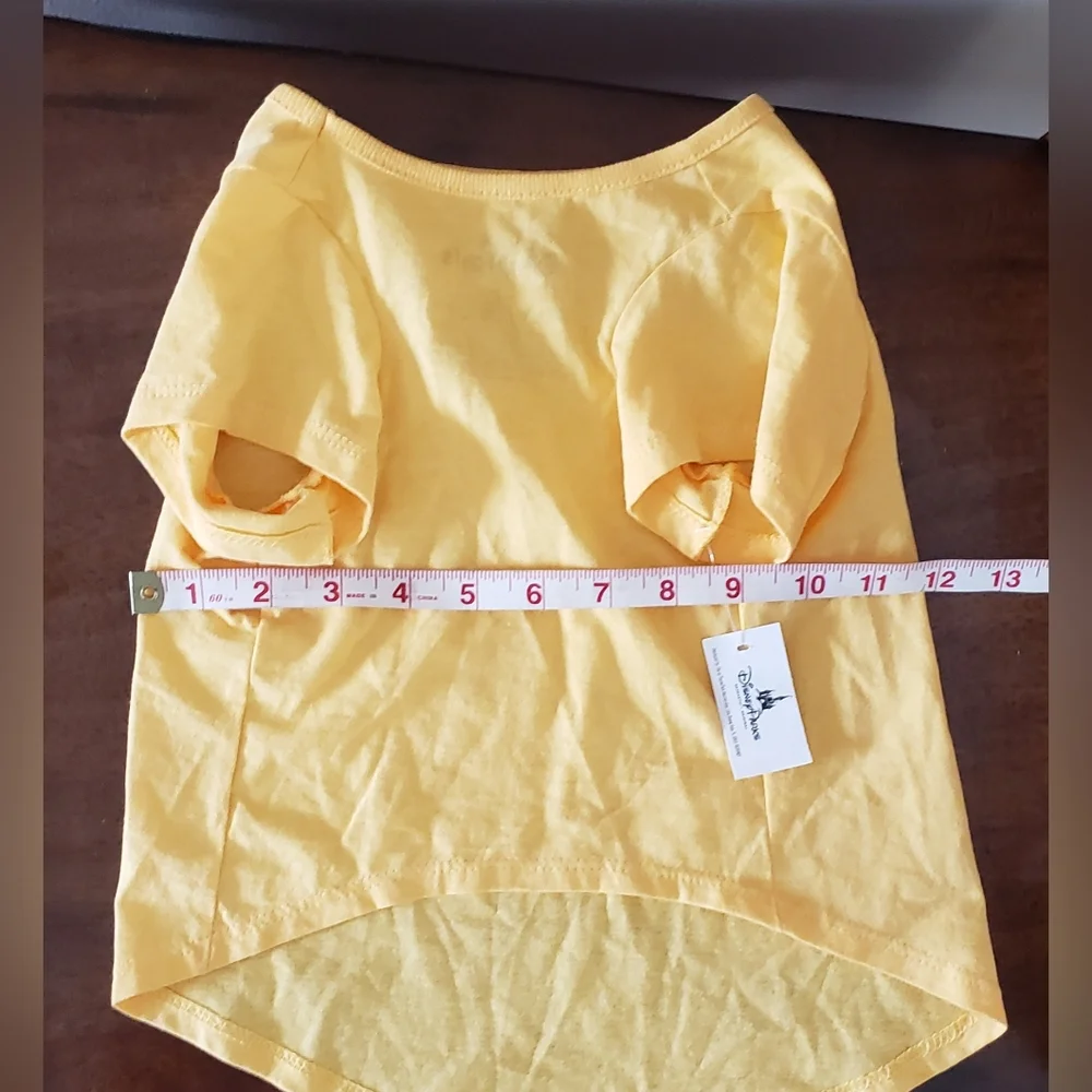 NWT Disneyland Tails Doggie T Shirt in Yellow
